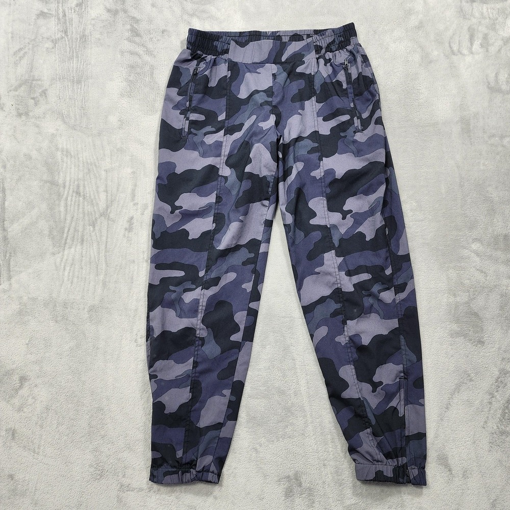 Old Navy Pants Womens M Gray StretchTech‎ Jogger Camo Zip Pocket Lightweight